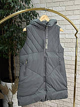 Стильна жіноча жилетка на синтепоні 100, тканина "Плащівка" 52, 54, 56, 58 розмір 52, фото 3