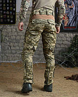 Тактичні штани з наколінниками рипстоп, штани посилені, штани армійські піксель fd915