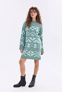 Тепла в'язана сукня "Олена" (м'ята)