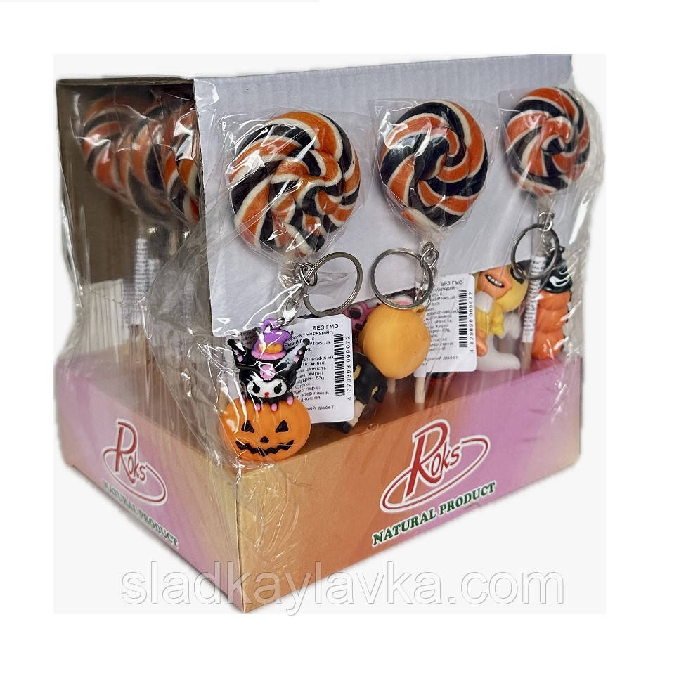 Льодяники на паличці Равлик Хеловін, 30 шт. по 25 г, фото 1
