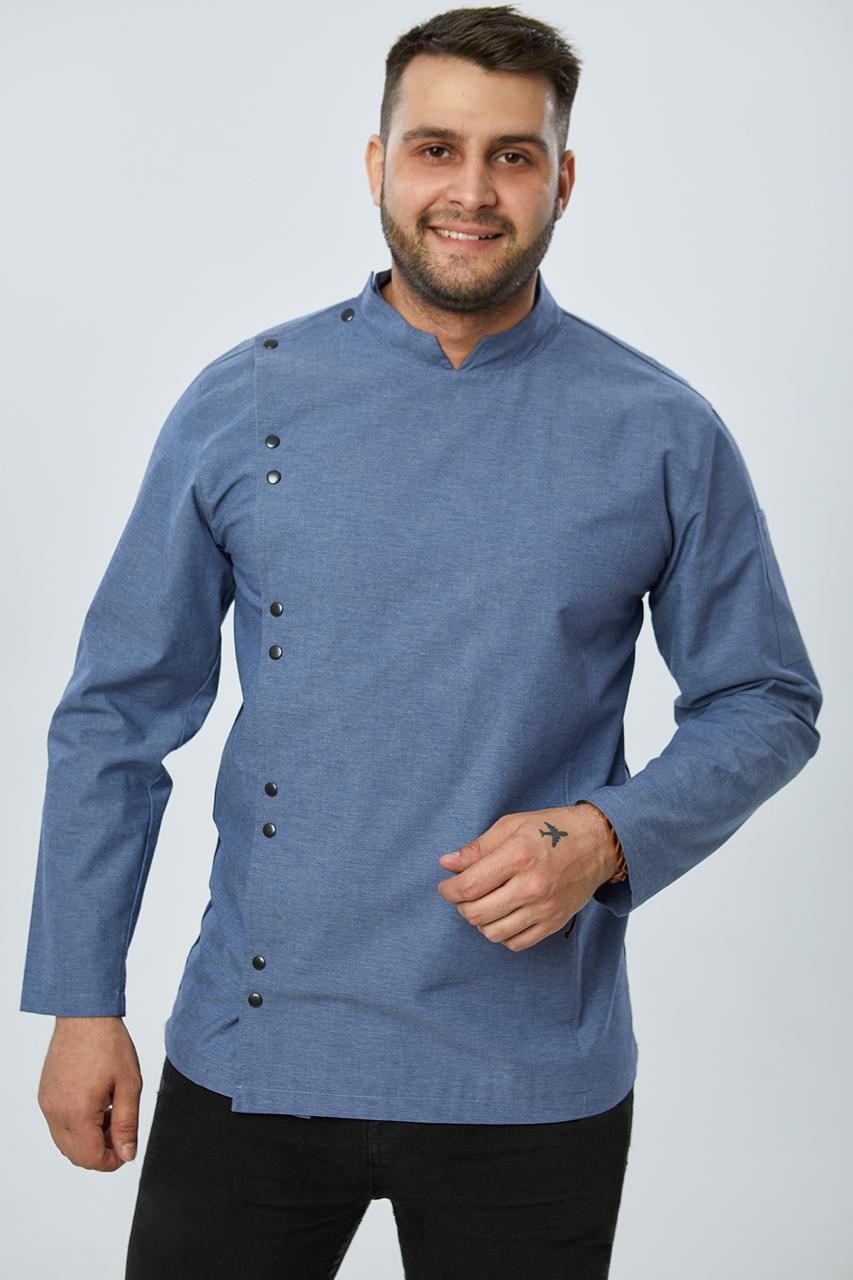 Кітель Кухарський Чоловічий Блакитний Наві 44