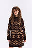 Тепла в'язана сукня "Олена" (шоколад, карамель), фото 7