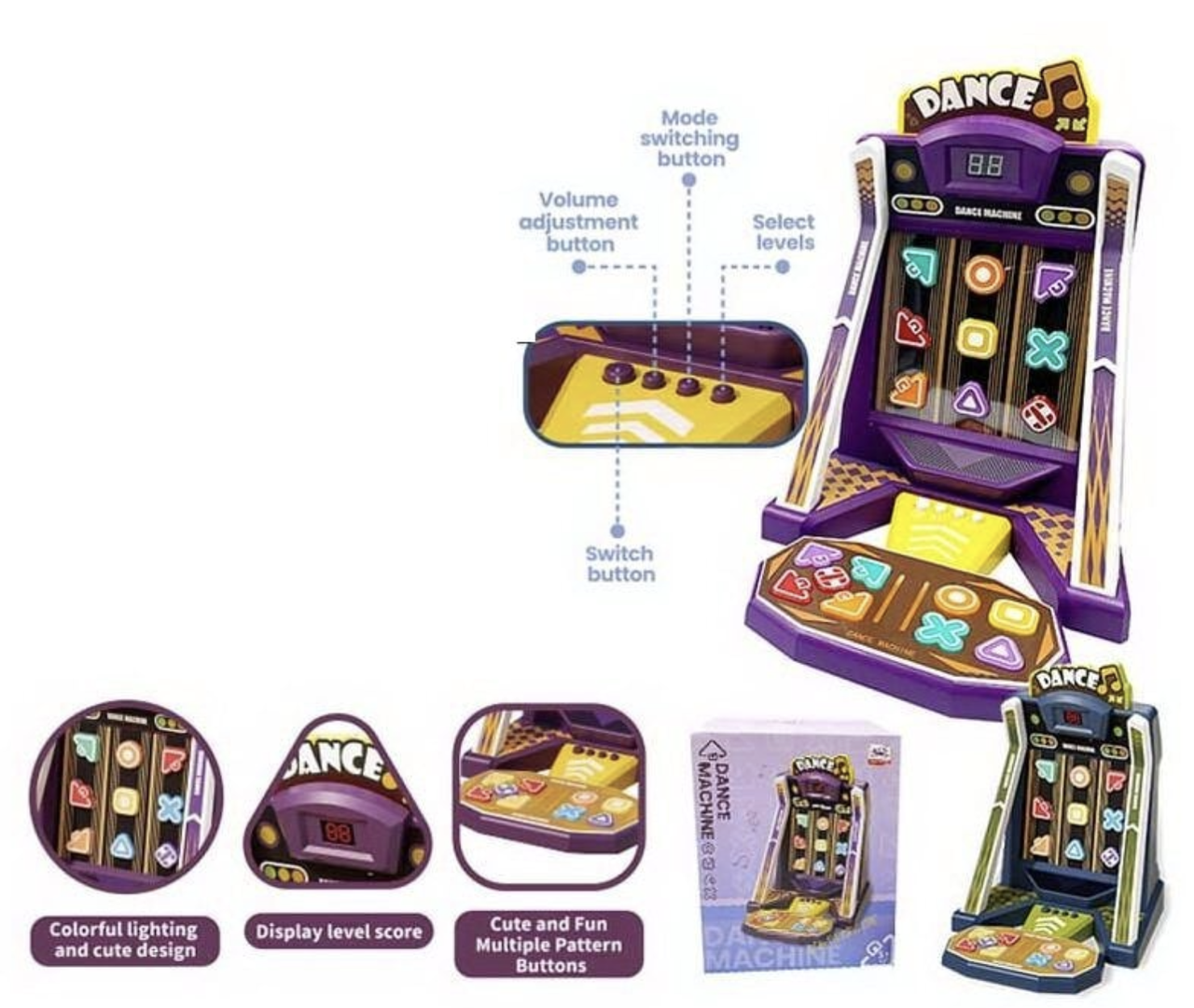 Танцювальний Ігровий Автомат WS 5908 B "Dance Machine" – Стань Королем Танцполу!, фото 1