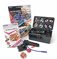 Бейблейд Ігровий набір BeBlade у кейсі (4 вовчки + 2 запускові пристрої, металеві деталі)