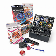 Бейблейд Ігровий набір BeBlade у кейсі (4 вовчки + 2 запускові пристрої, металеві деталі)