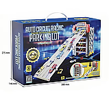 Мега Парковка-трек MKD 215A, 5-рівнева (25×83×37 см), з 8 машинками, механічна, велика багатоповерхова автостоянка, фото 6