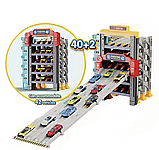 Мега Парковка-трек MKD 215A, 5-рівнева (25×83×37 см), з 8 машинками, механічна, велика багатоповерхова автостоянка, фото 8