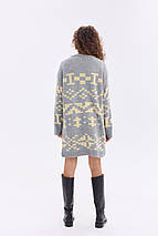 Тепла в'язана сукня "Олена" (сірий, жовтень), фото 4