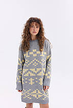Тепла в'язана сукня "Олена" (сірий, жовтень), фото 5