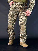 Весняні штурмові штани піксель, тактичні штани з наколінниками, армійські штани піксель fd915