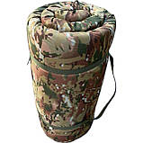 Матрац для розкладачки НАТО 690×1970мм. Матрац топер 50мм водостійкий, скручується. Мультикам, фото 2