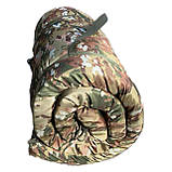 Матрац для розкладачки НАТО 690×1970мм. Матрац топер 50мм водостійкий, скручується. Мультикам, фото 3