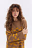 Тепла в'язана сукня "Олена" (карамель, гірчиця), фото 8