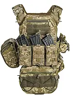 Тактическая плитоноска пиксель, военная плитоноска пиксель с подсумками, армейская плитоноска зсу fd915