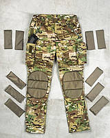 Тактичні штани з кевларовими вставками, штурмові штани рипстоп, посилені військові штани зісу fd915