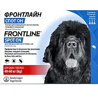 Boehringer Ingelheim Frontline spot-on Краплі для собак від бліх та кліщів (1 піпетка) 40-60 кг