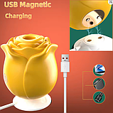 Вакуумний кліторальний стимулятор, вібратор для клітора та сосків троянда, інтимні іграшки, фото 9