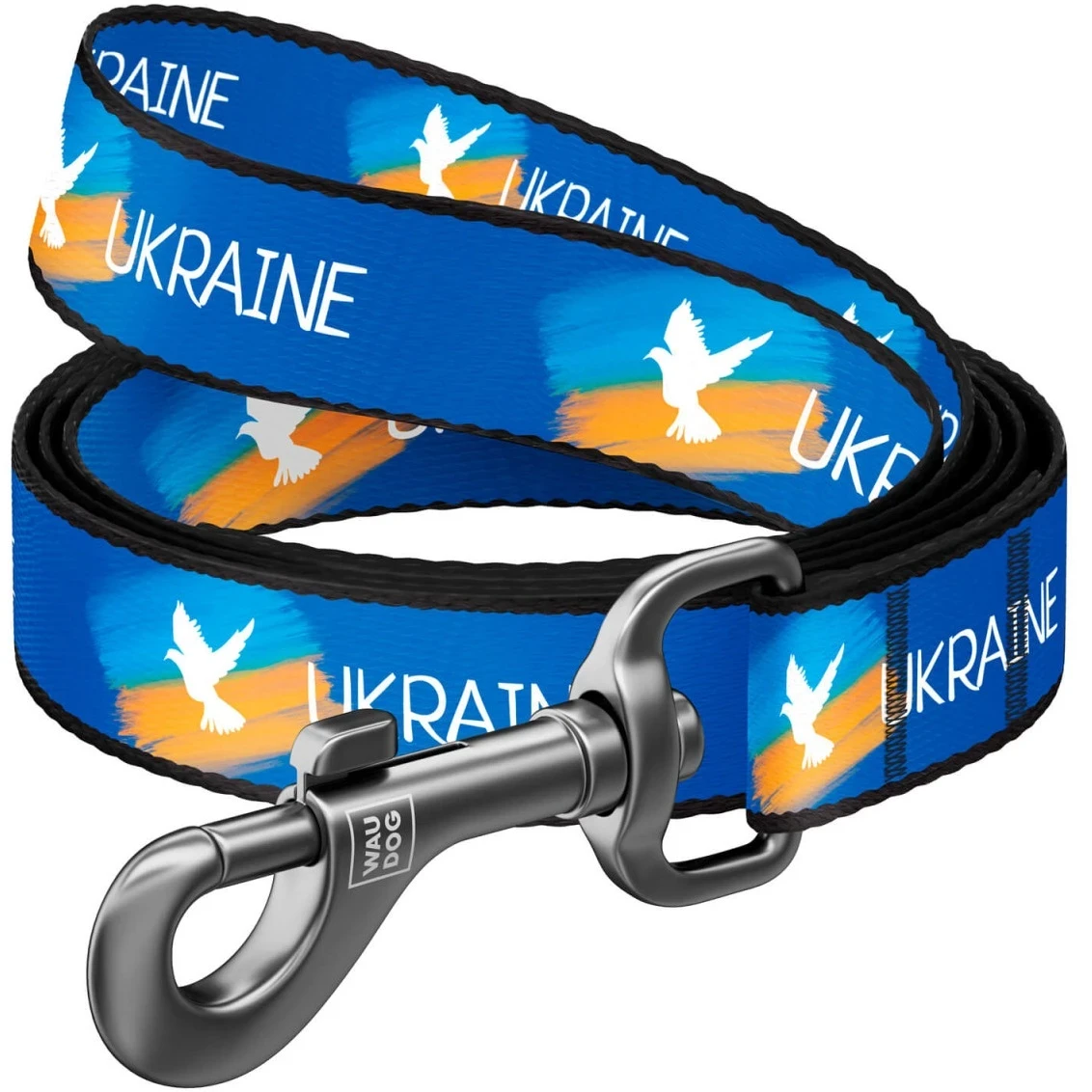 COLLAR WAUDOG Nylon Повідець для собак "Прапор" 1,22 м 25 мм