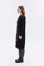 Тепла в'язана сукня "Вербена" (чорний, червоний), фото 3