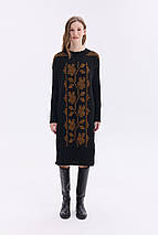 Тепла в'язана сукня "Вербена" (чорний, червоний), фото 4