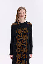 Тепла в'язана сукня "Вербена" (чорний, червоний), фото 5