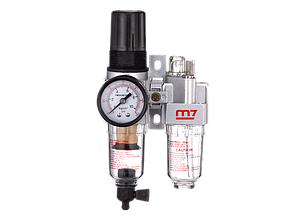 Блок підготовки повітря SV-2220, 1/4 дюйм, манометр, макс. потік 1100, Mighty Seven