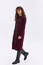 Тепла в'язана сукня "Вербена" (бордовий), фото 2