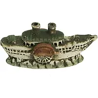 AQUA NOVA Грот для акваріума Затонулий пароплав 16 x 7,5 x 6 см