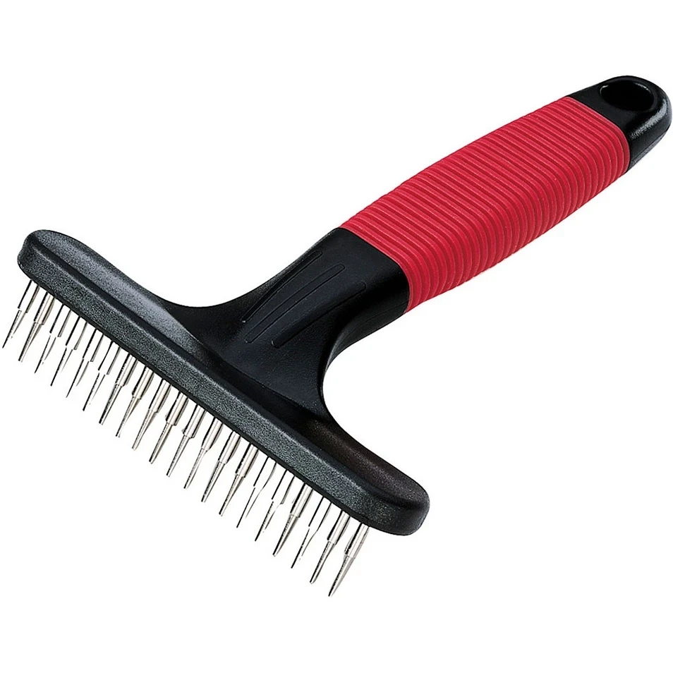 FERPLAST Gro 5872 Гребінець-граблі для собак з обертовими зубцями 15,5 х 11 х 3,3 см