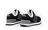 Чоловічі та жіночі зимові кросівки New Balance 574 Winter Black Чорні Нью Баланс 574 натуральна замша з хутром зима унісекс, фото 4