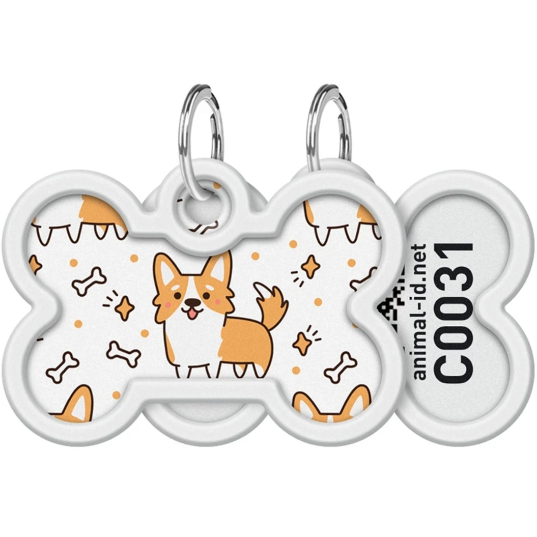 COLLAR Waudog Smart ID Адресник для тварин з QR паспортом "Коргі" M