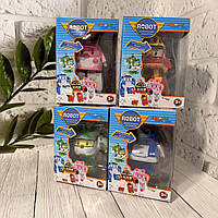 Робот трансформер Робокар Полі фігурка герой мультфільму Полі Хеллі Рой Ємбер іграшка для дітей 4 різновиди