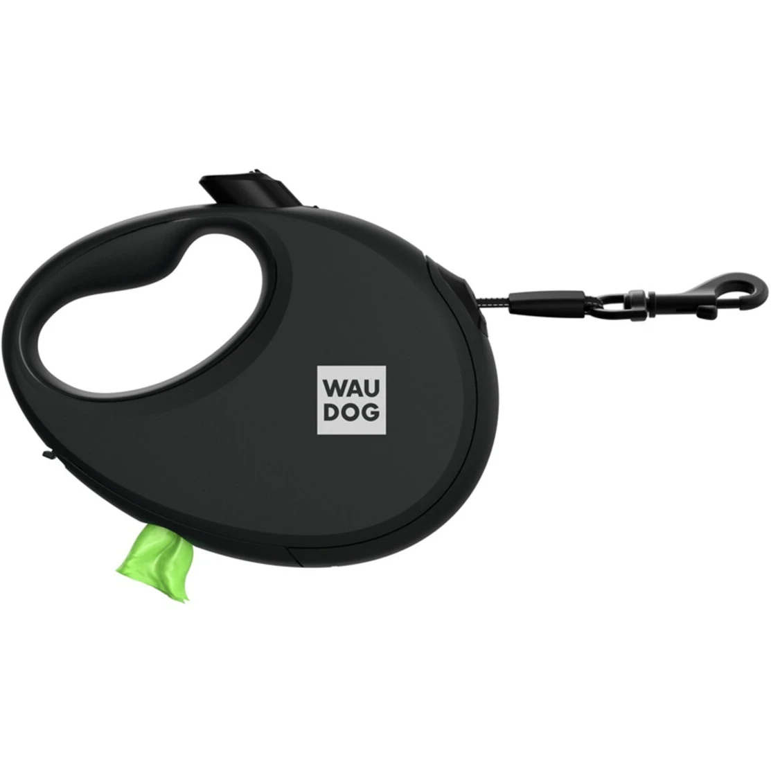 COLLAR WAUDOG R-leash Повідець-рулетка для собак з контейнером для пакетиків L Чорний 5 м