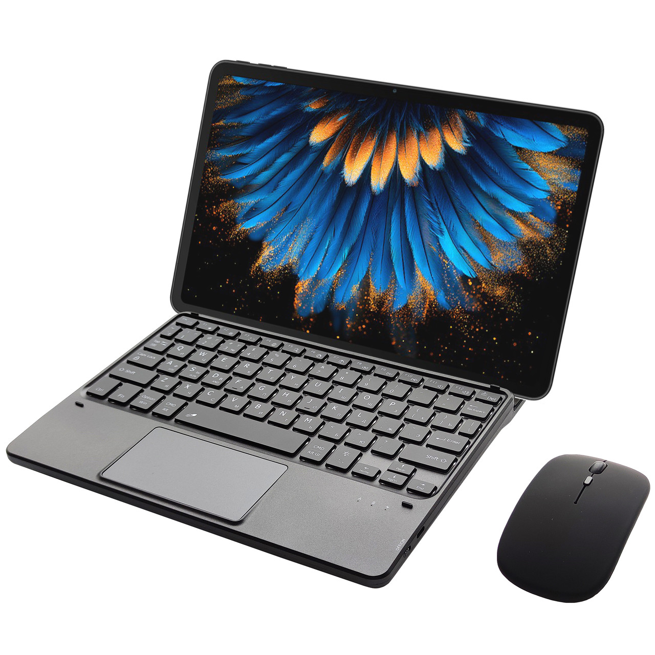 Клавіатура-підставка бездротова Smart Keyboard + Мишка для Blackview Tab Mega 2 Ukr+Eng Black, фото 1