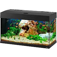 FERPLAST Dubai 80 LED Акваріум зі світлодіодним світильником та внутрішнім фільтром 125 л Чорний
