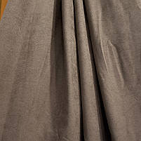 Шторна тканина мікровелюр на метраж, колір кавовий, висота 3м (Petek-193), фото 2