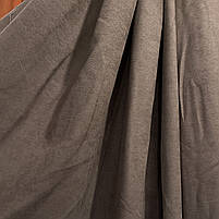 Шторна тканина мікровелюр на метраж, колір кавовий, висота 3м (Petek-193), фото 3
