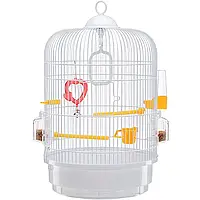FERPLAST Regina White Клітка для канарок та маленьких екзотичних птахів Ø 32,5 х 49 см Білий