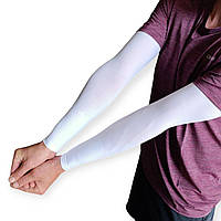 Волейбольний рукав безшовний універсальний білий