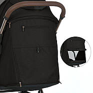 Прогулянкова коляска El Camino Axis ME 1192 — книжка до 22 кг, PU‑колеса з амортизацією, капюшон UPF50, фото 5