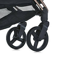 Прогулянкова коляска El Camino Axis ME 1192 — книжка до 22 кг, PU‑колеса з амортизацією, капюшон UPF50, фото 8