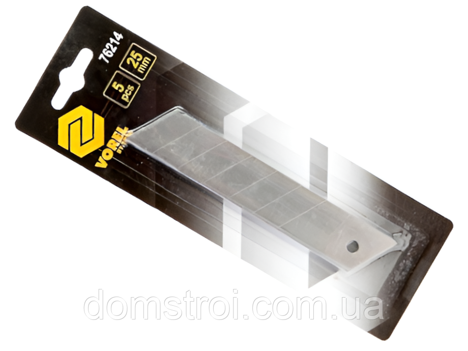 Комплект лез сегментованих VOREL (V76214) 5 шт, 25 мм