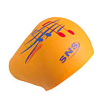 Шапочка для плавання для довгого волосся SNS KW-1ОРН orange music