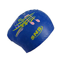 Шапочка для плавання для довгого волосся SNS KW-1С dark blue music