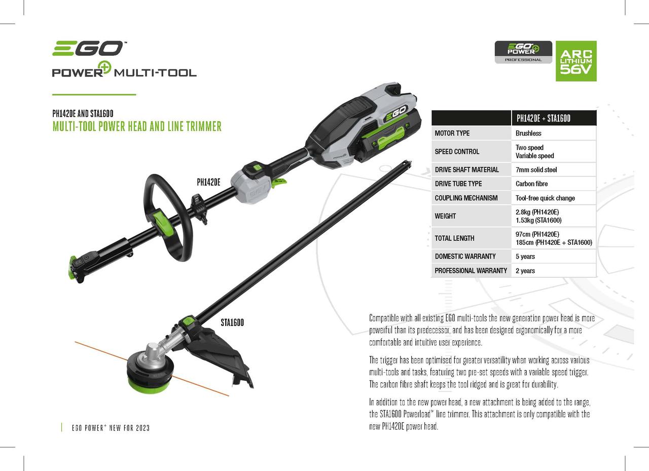 Комбісистема EGO PH1420E основа, 56 В, фото 1