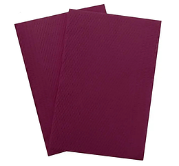 Серветки стоматологічні нагрудник 3-х шарові 41х33 см. Бордовий 50 шт.