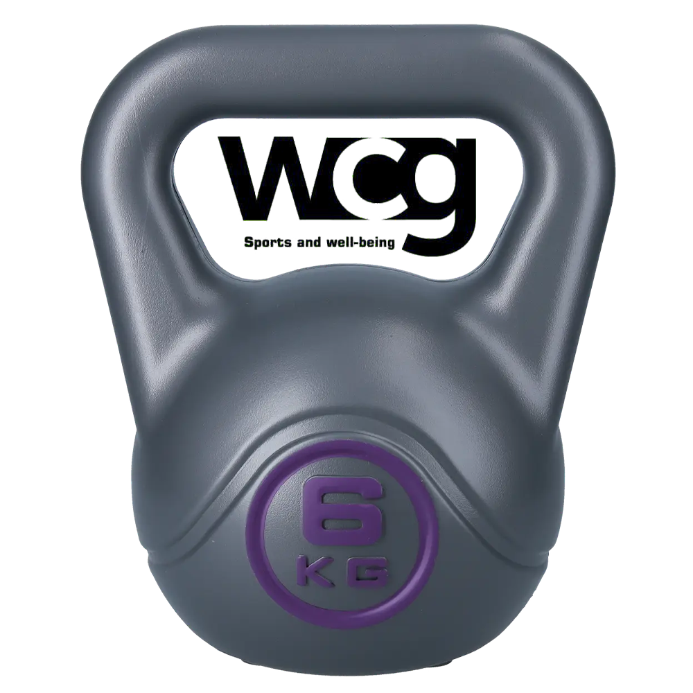 Гиря для кросфіту композитна гиря з вініловим покриттям протиударна гіря спортивна WCG Crossfit 6 кг