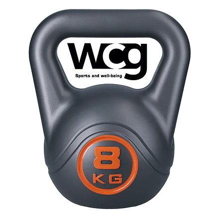Гиря для кросфіту композитна гиря з вініловим покриттям протиударна гиря спортивна WCG Crossfit 8 кг, фото 1