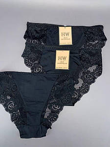 Безшовні легкі мереживні трусики асорті М 3шт/уп