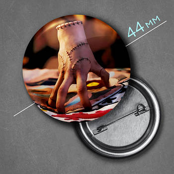 "Річ (Венздей / Wednesday)" значок круглий на булавці Ø44 мм